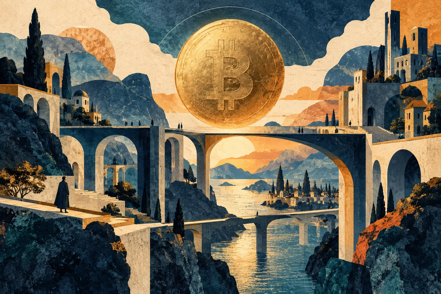 Conceptual editorial illustration for Bitcoin Beyond the Price
