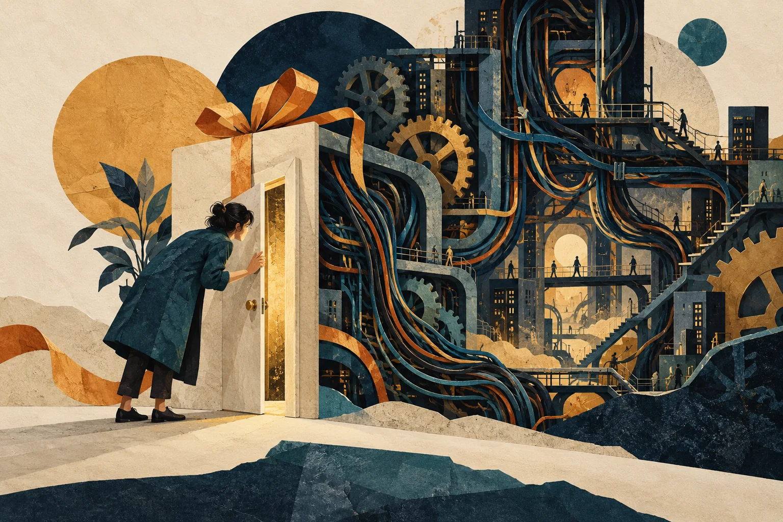Conceptual editorial illustration for The Price of Convenience